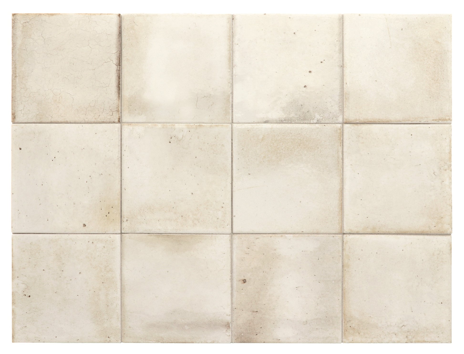 Hanoi White Glossy 4X4 ceramic wall tile