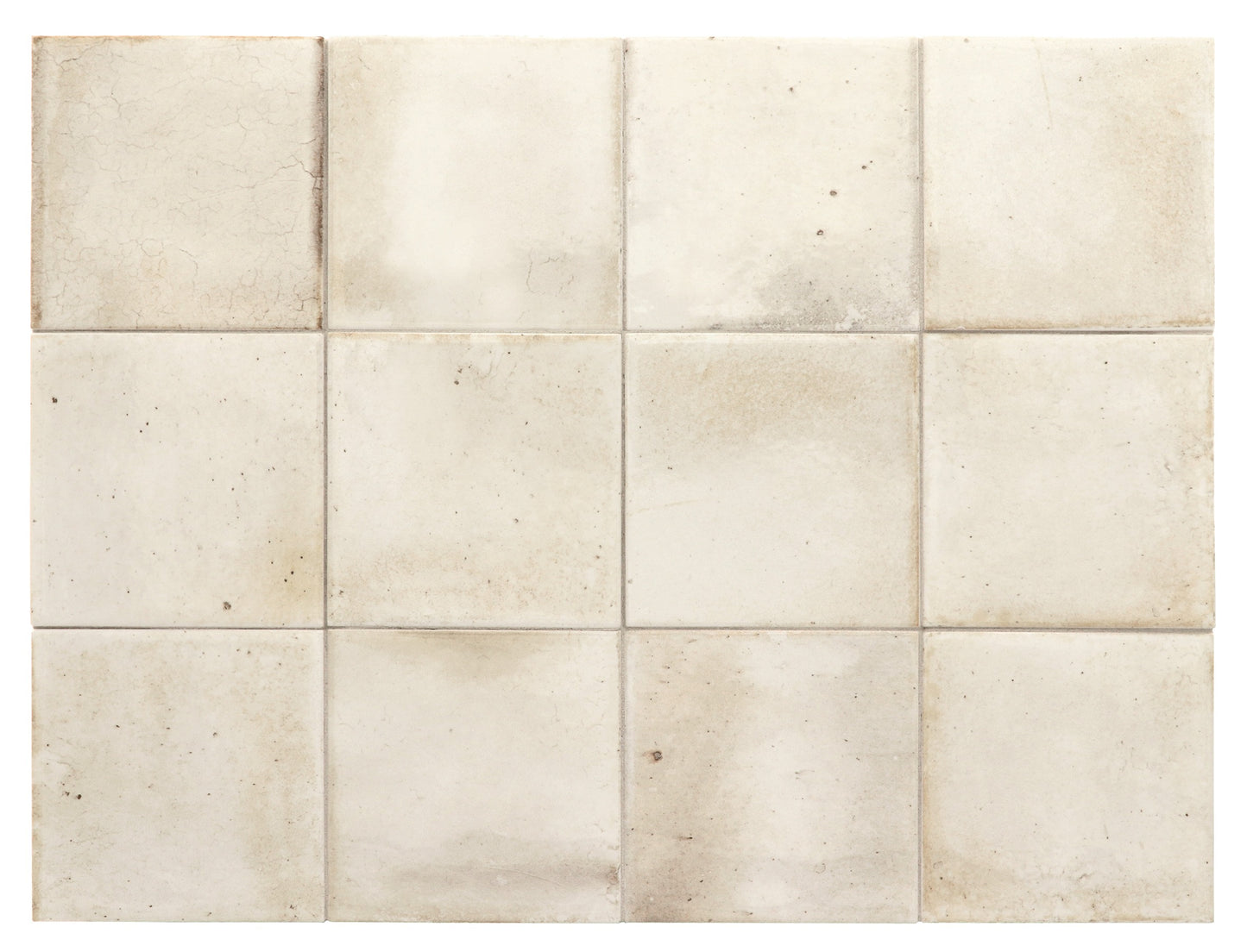 Hanoi White Glossy 4X4 ceramic wall tile