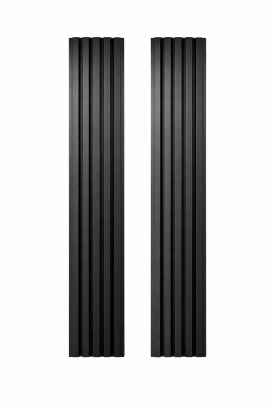 Black 170mm Hollow Fluted Wall Panels
