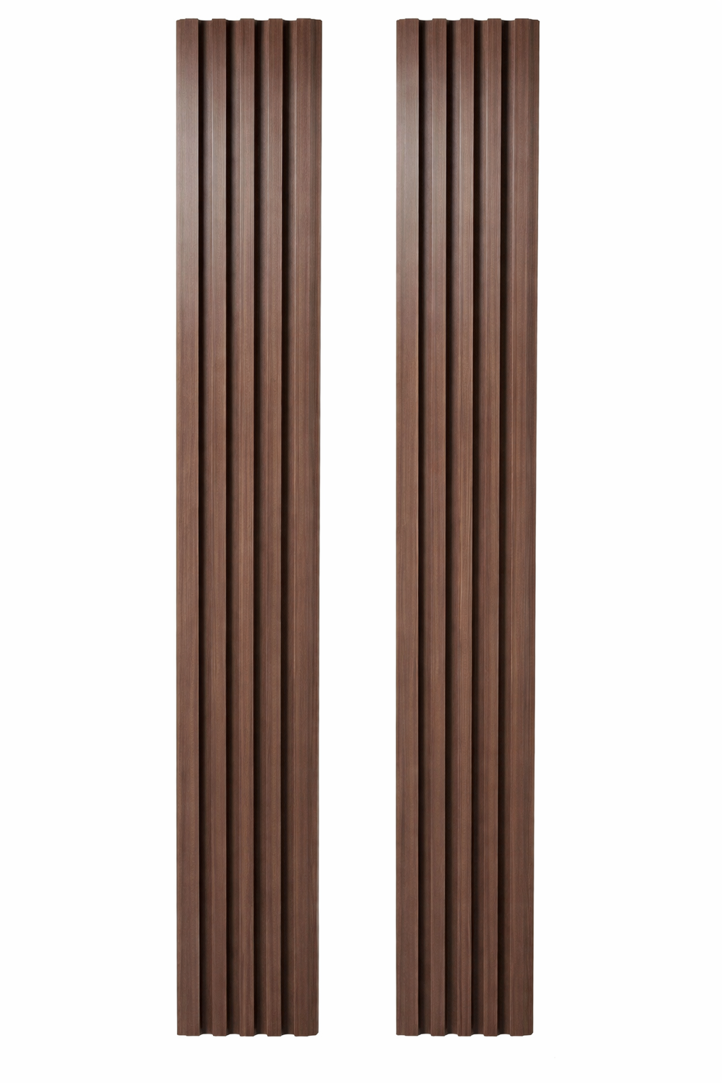 Dark Brown 170mm Hollow Fluted Wall Panels