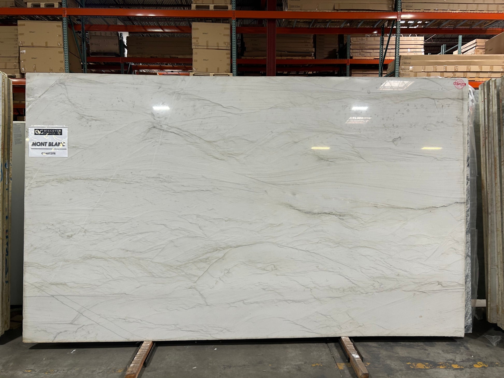 Mont Blanc quartzite slab